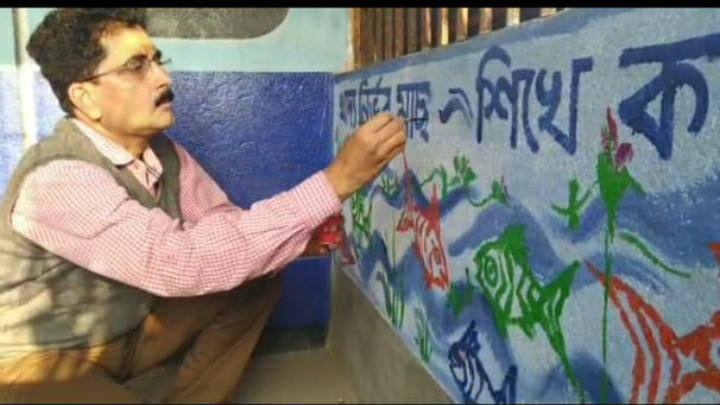 Ashoknagar: school has taken innovative approach for mentally disabled students overall development লক্ষ্য পড়ুয়াদের মনে আনন্দ দেওয়া, নতুন করে সেজে উঠেছে অশোকনগরের স্কুল