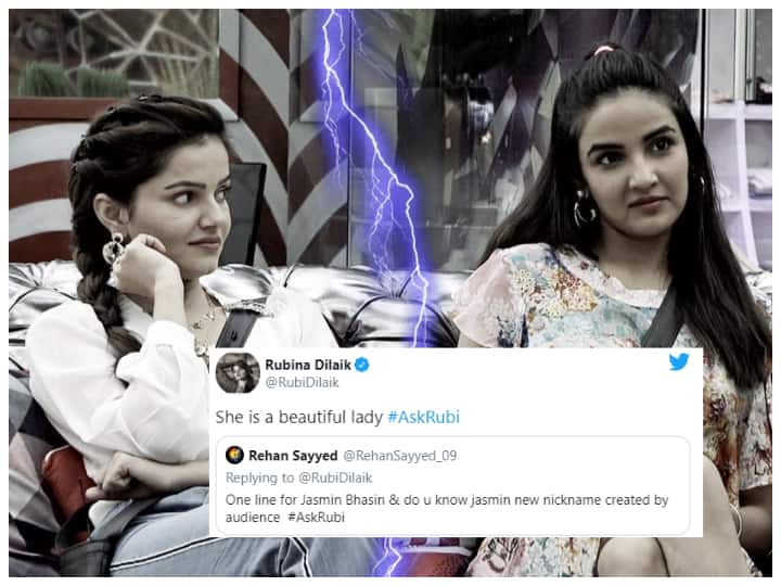 Bigg Boss 14 Winner Rubina Dilaik Asked To Comment On Jasmin Bhasin On Twitter, Her Reply Is Winning Hearts! Bigg Boss 14 Winner Rubina Dilaik Asked To Comment On Jasmin Bhasin On Twitter, Her Reply Is Winning Hearts!