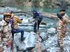 Uttarakhand: ITBP, SDRF Remove Obstacles From Artificial Lake In Chamoli