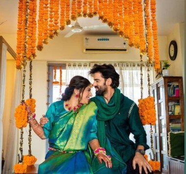 TV Actor Mohit Malik Shares Gorgeous PICS From Wife Addite's Traditional  Maharashtrian Style 'Godh Bharai' Ceremony!