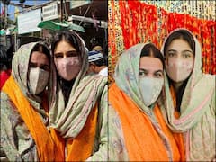 PICS: Sara Ali Khan Twins With Mom Amrita Singh In Green As They Visit Ajmer Sharif, Wishes Fans 'Jumma Mubarak'