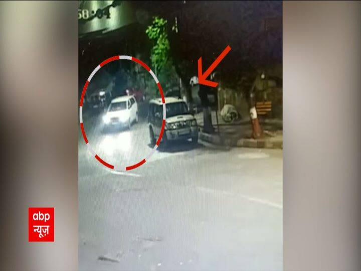 The CCTV recovered by police shows the vehicle being tailed by another white-colored car, which halts behind it and then passes by, while the driver inside the Scorpio continues to sit inside