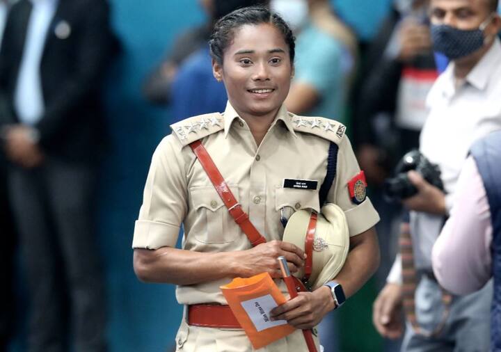 International athlete Hima Das was appointed Deputy Superintendent (DSP) in Assam Police on Friday at a programme held at Sarusajai Sports Complex. Describing her feelings on the occasion, Hima said for her joining Assam police was like a childhood dream come true. Photo Courtesy: @HimaDas8 / Twitter
