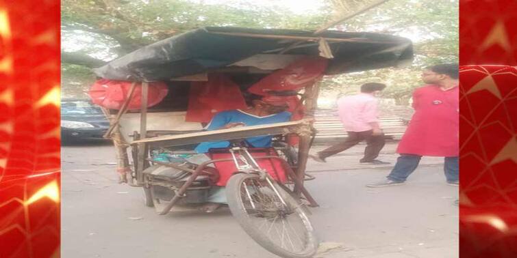 Left Congress Kolkata Brigade Rally WB Election 2021 Halisahar left worker Rabi das reaches riding on wheelchair Left Congress Brigade Rally:হুইল চেয়ারে চারদিন পথ পাড়ি দিয়ে 'ব্রিগেডের মুখ' হালিশহরের রবি