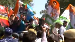 Congress protests outside petroleum ministry