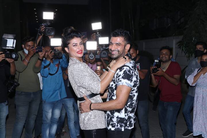 Popular TV stars Pavitra Punia and Eijaz Khan, who fell in love during their stint in 'Bigg Boss 14', attended Naina Singh's birthday bash in Mumbai on Thursday (March 4)