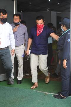 PICS: Saif Ali Khan Spotted At COVID-19 Vaccination Centre, Fans Wonder If Actor Has Received His First Dose Of Vaccine