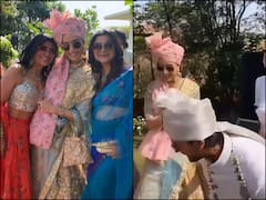 Shraddha Kapoor Dances Her Hearts Out At Cousin Priyaank Sharma & Shaza Morani’s Wedding, Looks Elegant In Blue Lehenga