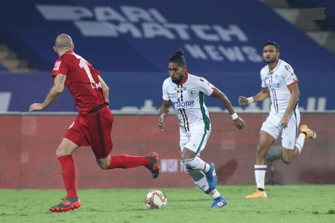 ISL 2021: Idrissa Sylla equaliser helps ATK Mohun Bagan to draw against NorthEast United ISL 2021: শেষ মুহূর্তে গোল হজম, সেমিফাইনালে আটকে গেল মোহনবাগান