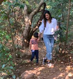 IN PICS | Shweta Tiwari Goes Hiking With Daughter Palak And Son Reyansh
