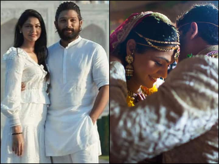 Allu Arjun Sneha Reddy 10th Wedding Anniversary Actor Shares Unseen Pictures Allu Arjun Wishes Wife Sneha On Their 10th Wedding Anniversary With Adorable Pictures