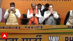 JP Nadda welcomes Dinesh Trivedi in the party