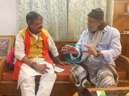 BJP Brigade Rally: I will speak, something must happen, Mithuns comment at the end of the meeting with Kailash BJP Brigade Rally: বক্তব্য রাখব, কিছু তো হবেই, কৈলাসের সঙ্গে বৈঠক শেষে মন্তব্য মিঠুনের