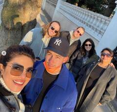 Priyanka Chopra Poses In A Sweater Knitted By Her Mom Madhu Chopra On Outing With Hubby Nick Jonas & Her In-Laws!