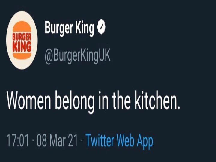 Burger King | महिलादिनी बर्गर किंगने केलेल्या ट्विटमुळे सोशल मीडियावर संताप