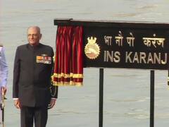 Karanj Submarine Photo: पाणबुडी 'आयएनएस करंज' आजपासून नौदलाच्या ताफ्यात दाखल