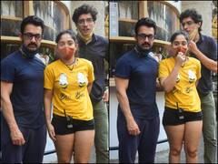 PICS: Aamir Khan Enjoys Lunch Date With Son Junaid & Daughter Ira