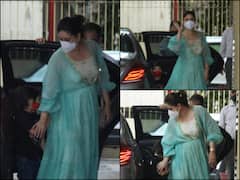 PICS: Kareena & Son Taimur Ali Khan Arrive At Karisma Kapoor's House For Her Daughter Samaira's Birthday Celebrations