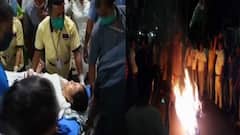 Mamata Banerjee leg Injury: হাওড়ায় বিজেপি নেতার কুশপুত্তলিকা দাহ করে বিক্ষোভে সামিল তৃণমূলকর্মীরা