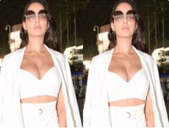 PHOTO | नोरा फतेहीचा 'ऑल इन व्हाइट अवतार'; बोल्ड अन् स्टायलिश अदा