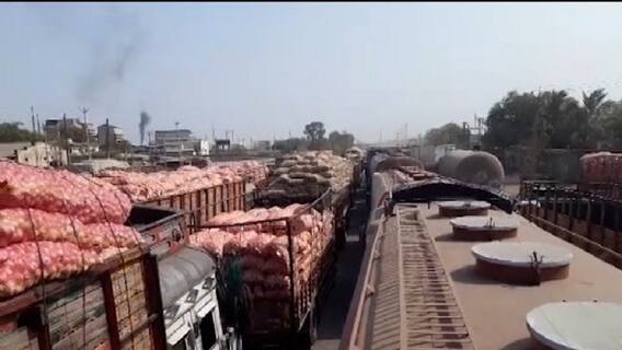 Bhavnagar:મહુવા માર્કેટ યાર્ડમાં ડુંગળીની આવક શરૂ, જુઓ વીડિયો