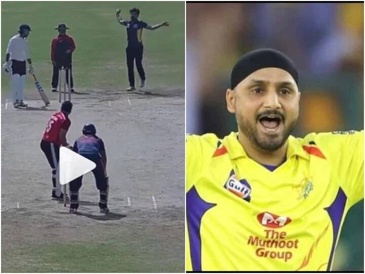 Cricketer Harbhajan Singh shared video of spinner bowler ਬੇਹੱਦ ਅਜੀਬ ਇਸ ਬੌਲਰ ਦਾ ਐਕਸ਼ਨ, ਪੰਜ ਵਾਰ ਹੱਥ ਘੁੰਮਾ ਕੇ ਕਰਦਾ ਗੇਂਦਬਾਜ਼ੀ, ਹਰਭਜਨ ਸਿੰਘ ਨੇ ਸ਼ੇਅਰ ਕੀਤੀ ਵੀਡੀਓ