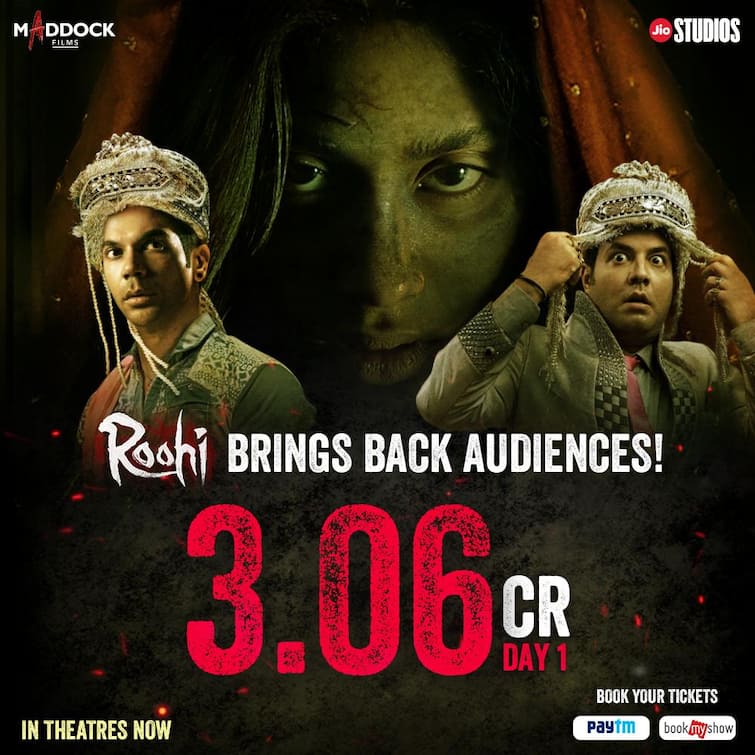 Janhvi Kapoor, Rajkummar Roohi Box Office: Film Earns Rs 3.06 Crore On First Day! Roohi Box Office Report: Janhvi Kapoor, Rajkummar Rao Starrer Earns Rs 3.06 Crore On First Day!