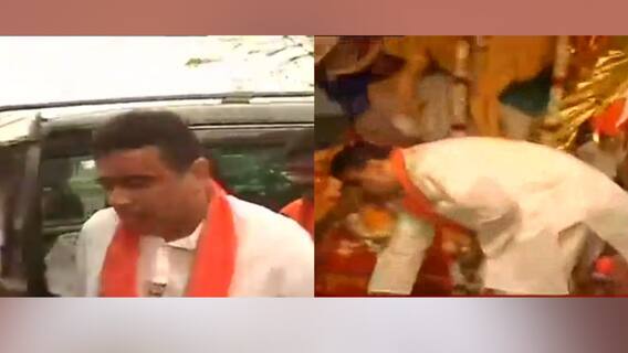 West Bengal Election 2021: মনোনয়ন পেশের আগে নন্দীগ্রামে পুজো দিচ্ছেন Suvendu