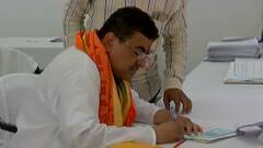 Suvendu Adhikari files nomination from Nandigram