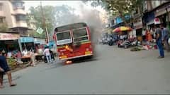 Bhandup Bus Fire | भांडुपमध्ये चालत्या बेस्ट बसला आग
