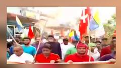 West Bengal Elections 2021: মধ্যমগ্রামে বাম-আইএসএফের যৌথ পদযাত্রা