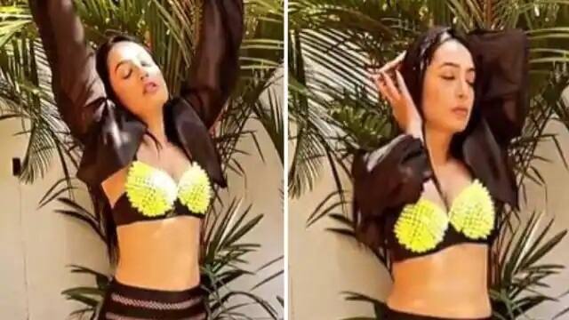 kashmera shah shares her bikini video with songaa jaane jaan કાશ્મીરા શાહનો બિન્દાસ અંદાજ, બ્લેક બિકિનીમાં કર્યો ડાન્સ, યુઝર્સે લખ્યું, 'ચઢતી જવાની' જુઓ વીડિયો