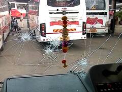 महाराष्ट्र-कर्नाटक वाद चिघळला, कन्नड रक्षण वेदिकेच्या कार्यकर्त्यांची मुजोरी,कोल्हापुरात STवर दगडफेक