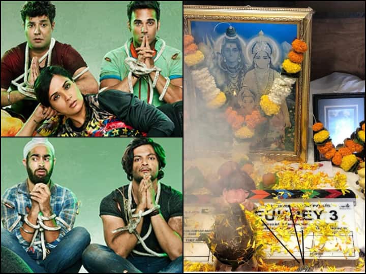 Fukrey 3 Announced Actor Ali Fazal Shares Muhurat Photo shooting begins Pulkit Samrat 'Fukrey 3' Shooting Begins: Ali Fazal, Pulkit Samrat & Richa Chadha's Comedy Film Goes On Floors