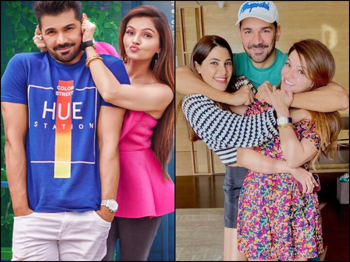 Rubina Dilaik Abhinav Shukla Music Video Marjaneya Poster Release date Nikki Tamboli Reacts 'Bigg Boss 14' Winner Rubina Dilaik Shares New Poster Of 'Marjaneya', Nikki Tamboli Drops Cute Comment