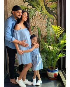 Geeta Basra, Harbhajan Singh To Welcome Second Child In July 2021, Actress Flaunts Baby Bump As She Poses With Daughter
