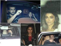 PHOTOS: Ranveer-Deepika, Malaika-Arjun, Shah Rukh Khan’s son Aryan & Others At Alia Bhatt’s 28th birthday Bash At Karan Johar’s House!