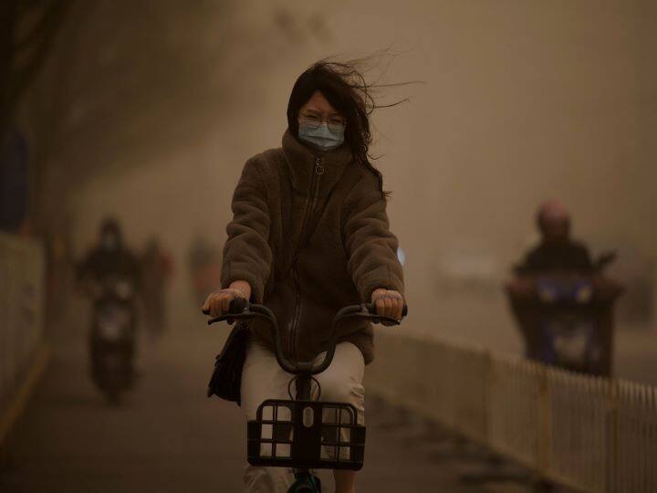Beijing faces regular sandstorms in March and April due to its proximity to the massive Gobi desert as well as deforestation and soil erosion throughout northern China. (Image: AFP)According to the NMC, 12 provinces and cities will see sandstorms during the day and at night, with sandstorms in some areas.