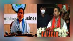 West Bengal Election 2021: ভাঙা পায়েই খেলার ডাক মমতার, ‘মানুষ সব দেখছে’, কটাক্ষ শুভেন্দুর