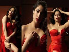 PHOTO | रेड गाऊनमध्ये Janhvi Kapoorचा क्लासी अंदाज