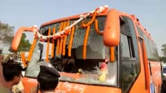 BJP's Ambedkar rath vandalised in West Bengal's Purulia