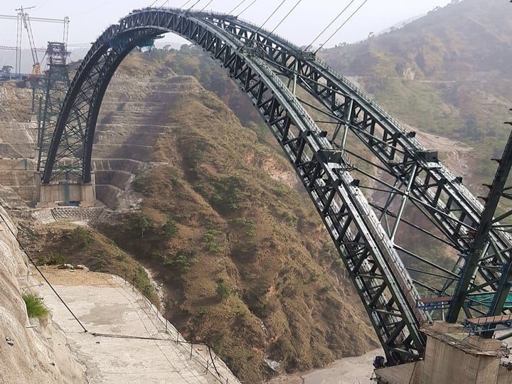 Chenab Bridge: Arch Of Worlds' Highest Rail Bridge Completed Chenab Bridge: Arch Of Worlds' Highest Rail Bridge Completed