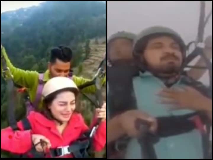 Woman Paragliding In Himachal Pradesh Video Twitter recalls Land Kara De viral video WATCH | 'Land Kara De' Part 2? Woman Screams While Paragliding, Says 'Bhaiya Dheere Chalao'