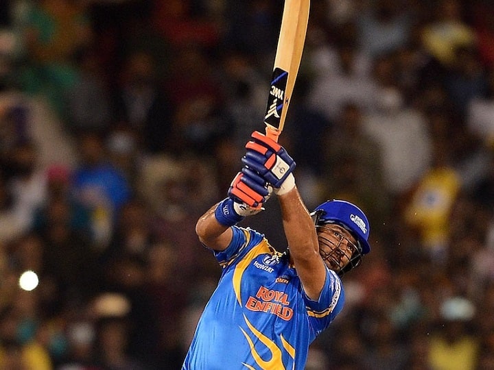 Yuvraj Singh Hits 4 sixes in one over against West Indies Legends Road Safety World Series WATCH: Vintage Yuvraj Singh At Display As He Smashes 6 Sixes, 3 In A Row During Road Safety World Series