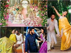 NEW PICS From Jasprit Bumrah And Sanjana Ganesan’s ‘Sangeet’ ‘Mehendi’ & ‘Haldi’ Ceremonies!