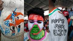 Purulia BJP Rally Pics: শরীর যেন ক্যানভাস মোদির সভায়