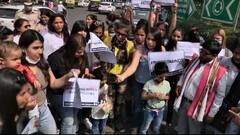 'Ripped Jeans' controversy: Delhi Mahila Cong workers protest against U'khand CM, demand FIR