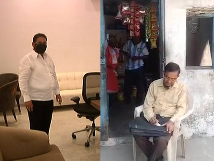 Maharashtra political news Two ministers, one in a luxurious bungalow and the other in a slum दोन मंत्री, एक आजी तर एक माजी.. एक अलीशान बंगल्यात तर दुसरा झोपडपट्टीत