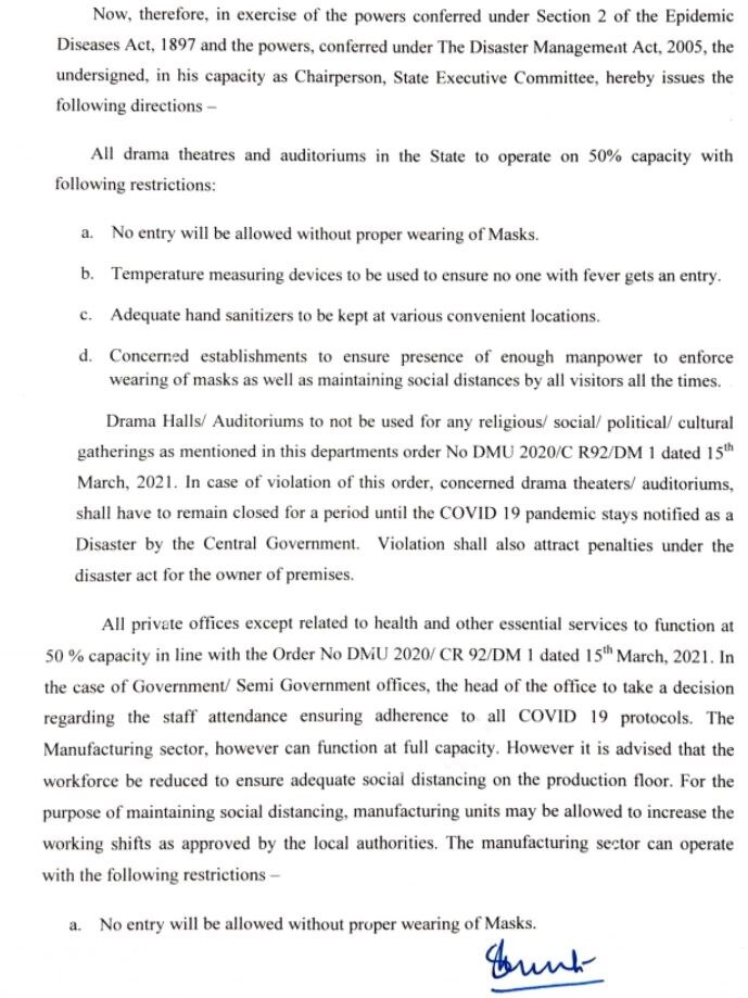 Maharashtra Issues Fresh Covid-19 Guidelines: Theatres, Private Offices To Operate At 50% Capacity - Check New Rules