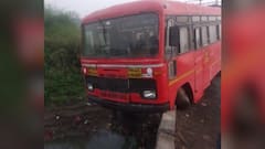 Buldhana | बस नदीच्या पुलावर अधांतरी अडकली, मोठा अनर्थ टळला